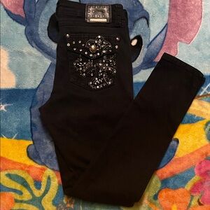 Embellished Black Women Jeans